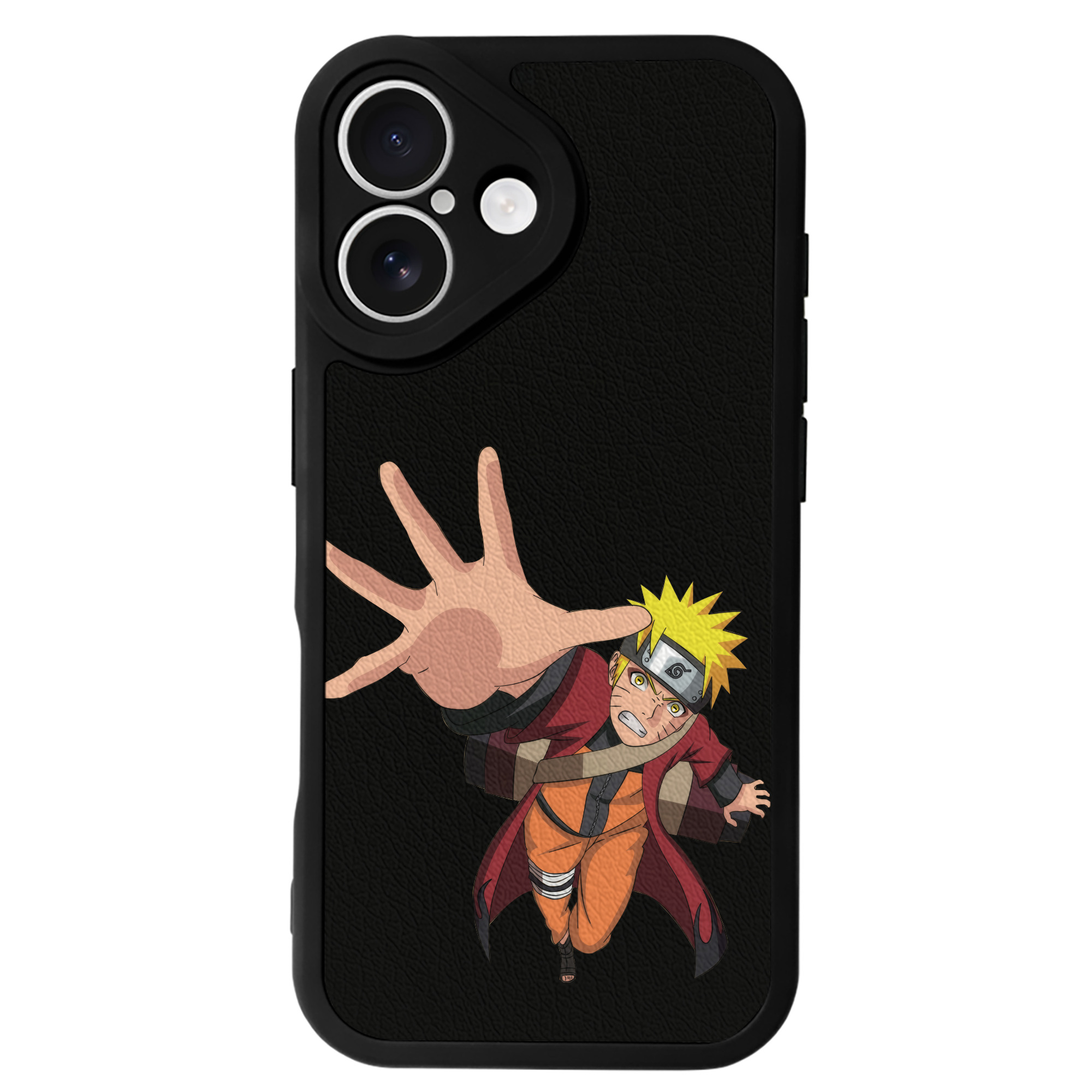 （画像用） NARUTO -ナルト- うずまき ナルト Uzumaki Naruto 【iPhone 16シリーズ対応】シリコンスマホケース（レザー調） 材質：シリコン